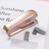 Factory-customized 12 # rose gold stapler, manual labor-saving binding machine, double-hole punching machine and nail lifting machine set details Picture